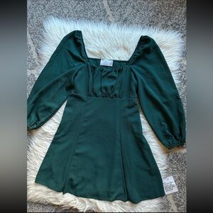 ASOS emerald green mini dress